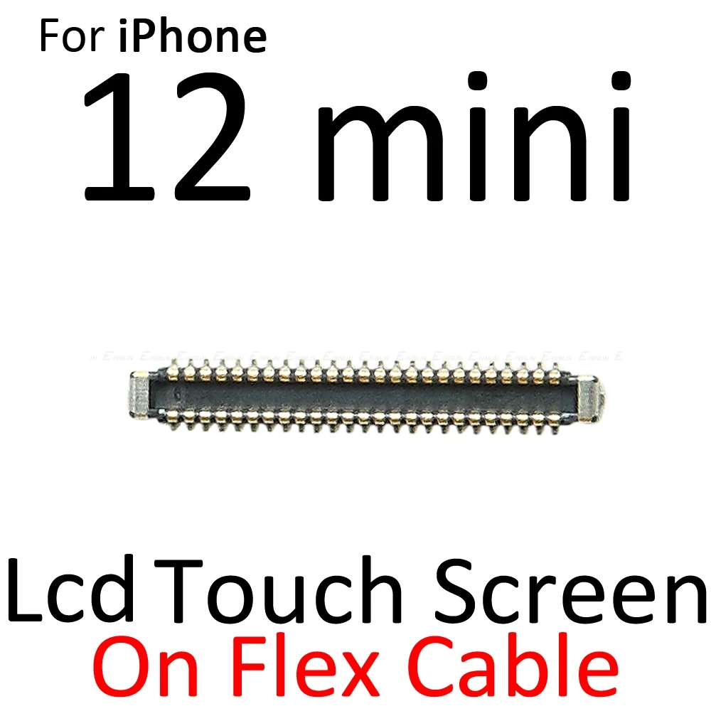 Touch LCD Display FPC Stecker Für iPhone 12 mini 12 12 Pro Max Display Board Connector Auf Motherboard Mainboard Flex kabel