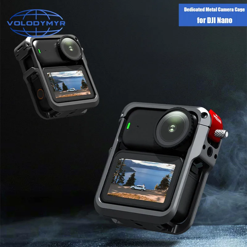 

VOLODYMYR Metal Cage for DJI Osmo Nano Drop-proof Protective Frame,Aluminum Alloy Case for DJI Osmo Nano Accessories