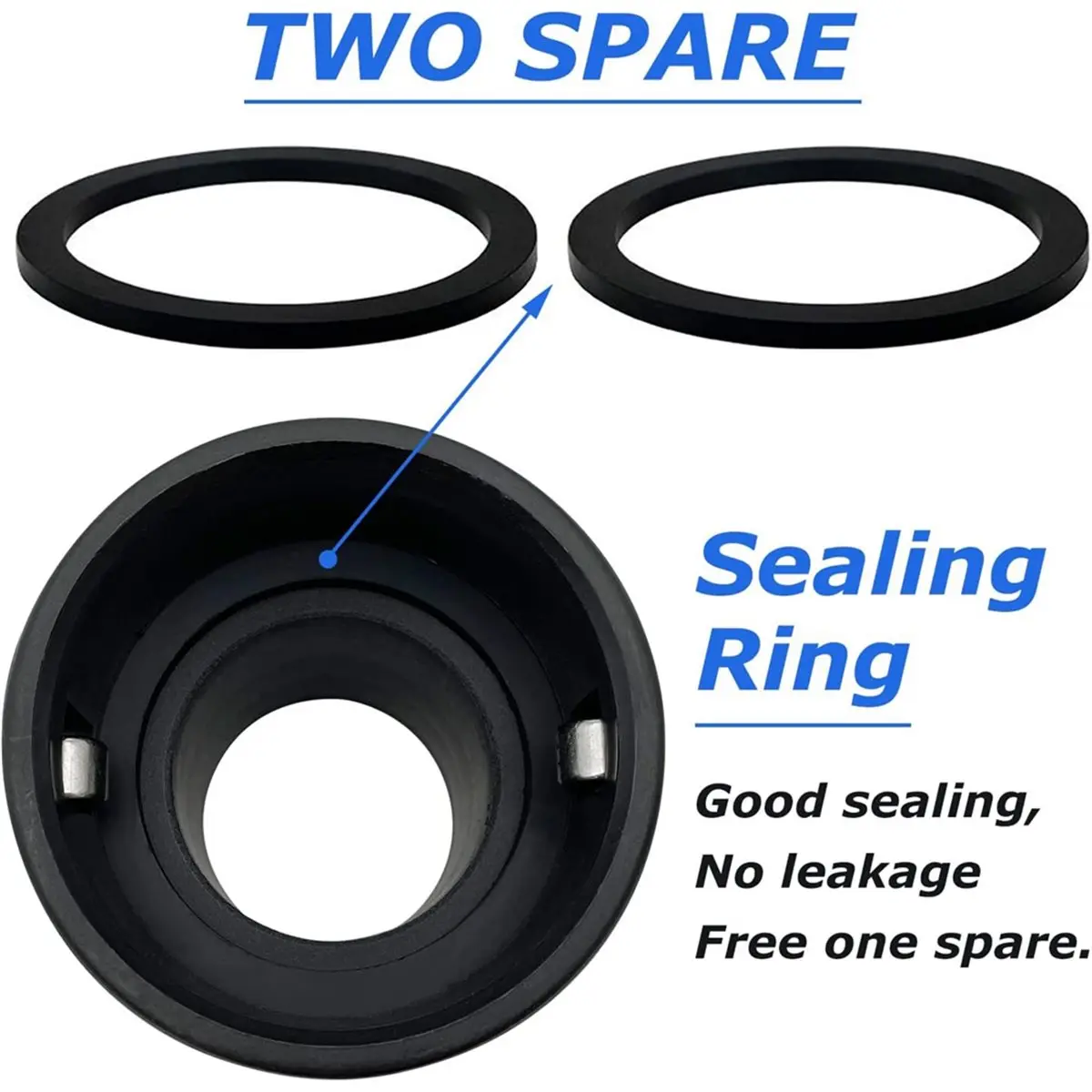 Y17A 2 Set 2 Inch Male to 3/4 Inch Female Hose Gallon Converts with Spare Gaskets for IBC Tote Tank Adapter Fittings 275 330