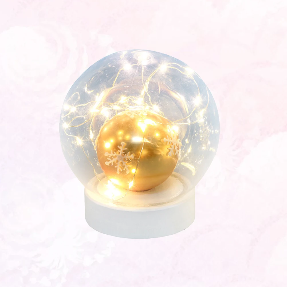 

Glass Dome Lamp with LED Lights Dreamy String Light Elegant Decorative Lamp for Living Room Bedroom Anniversary Present