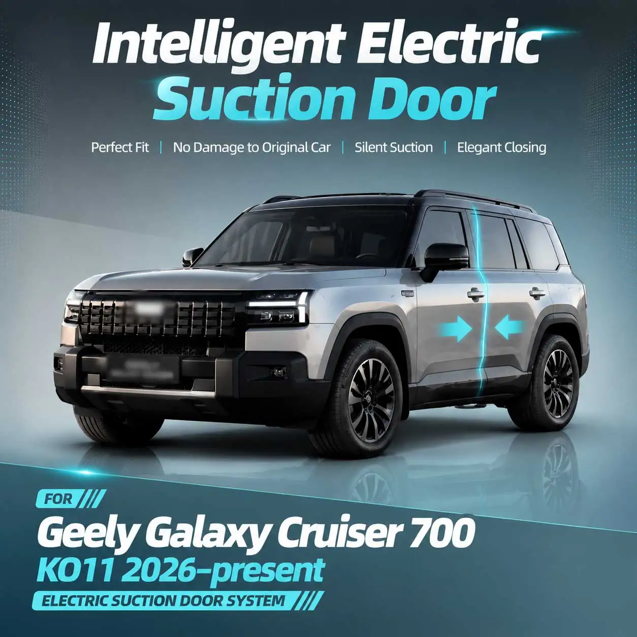 For Geely Galaxy Cruiser 700 KO11 2026-present Electric Soft Close Door Kit Auto Suction Door Anti-Slam Closing Latch