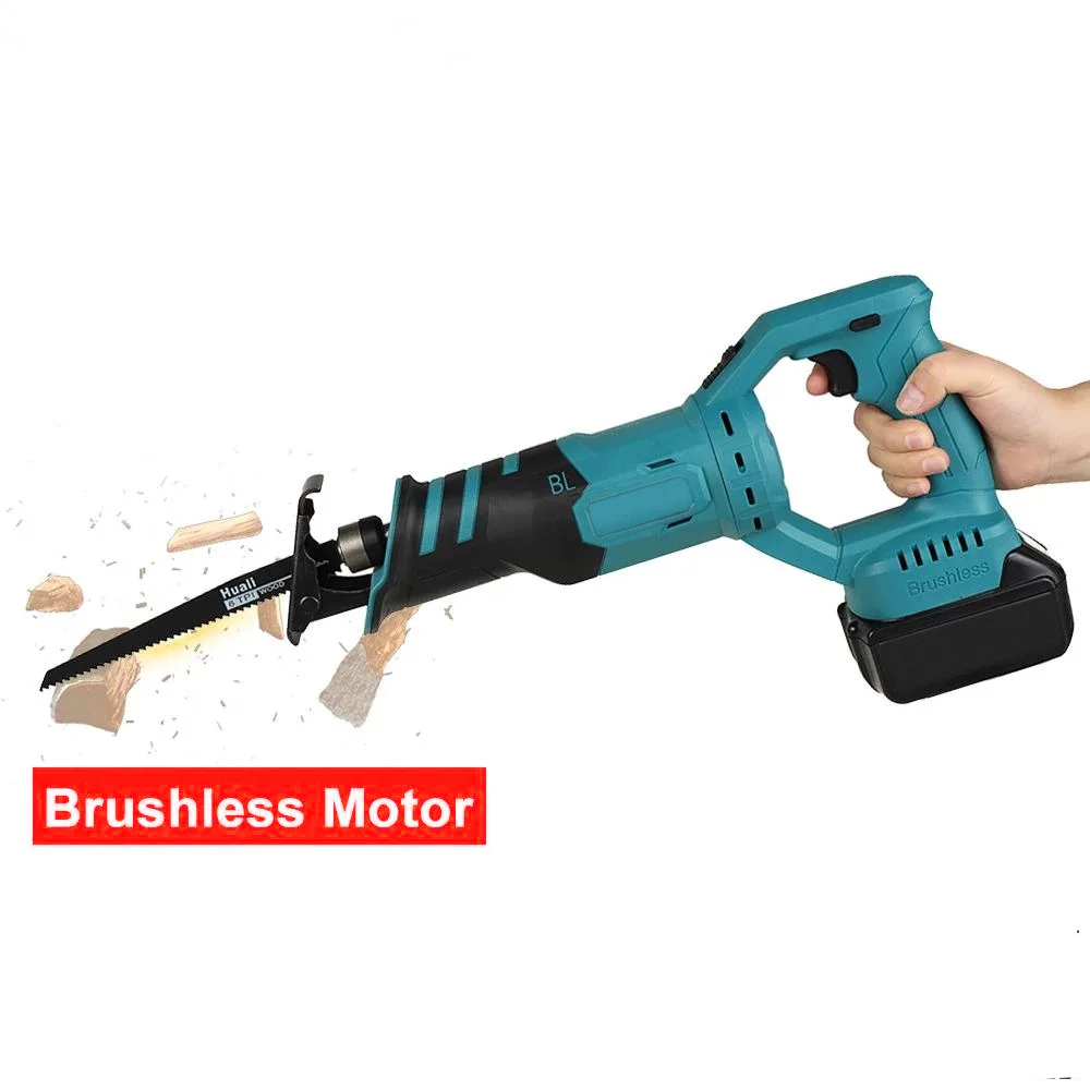 

21V Reciprocating Saw Hand Saw Saber Multifunctional Metal Wood Pipe Cutting Saw, Without Blade Makita Battery