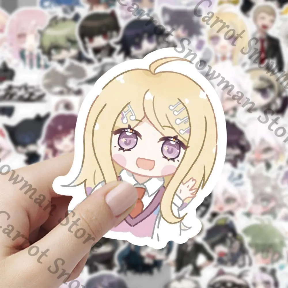 Danganronpa 120 ملصق عنصر رباعي Q-لطيف Naegi Makoto تعبير صغير ambitus ملصق يدوي الصنع الديكور هدية صغيرة