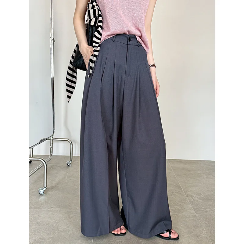 

Summer New Classic High Waist Straight Casual Pants Women's Loose