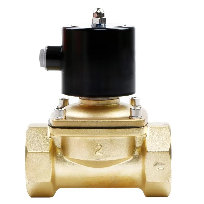 

Электрический латунный соленоидный клапан 220 В, 12 В, 24 В, 2 дюйма, большой размер, 2W500-50, нормально закрытый, для воды, воздуха, газа