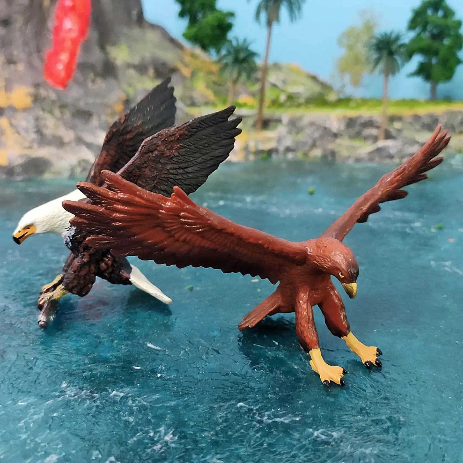 Simulation Animal Figurine PVC Eagle Statue Wildlife Bird Model Shelf Ornament Collectible for Children Home Decor view 6