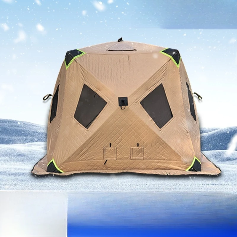 

Outdoor Ice Fishing Large-space Winter Tent Camping Thick Wind-proof Double-door Warm Ice Fishing Tent