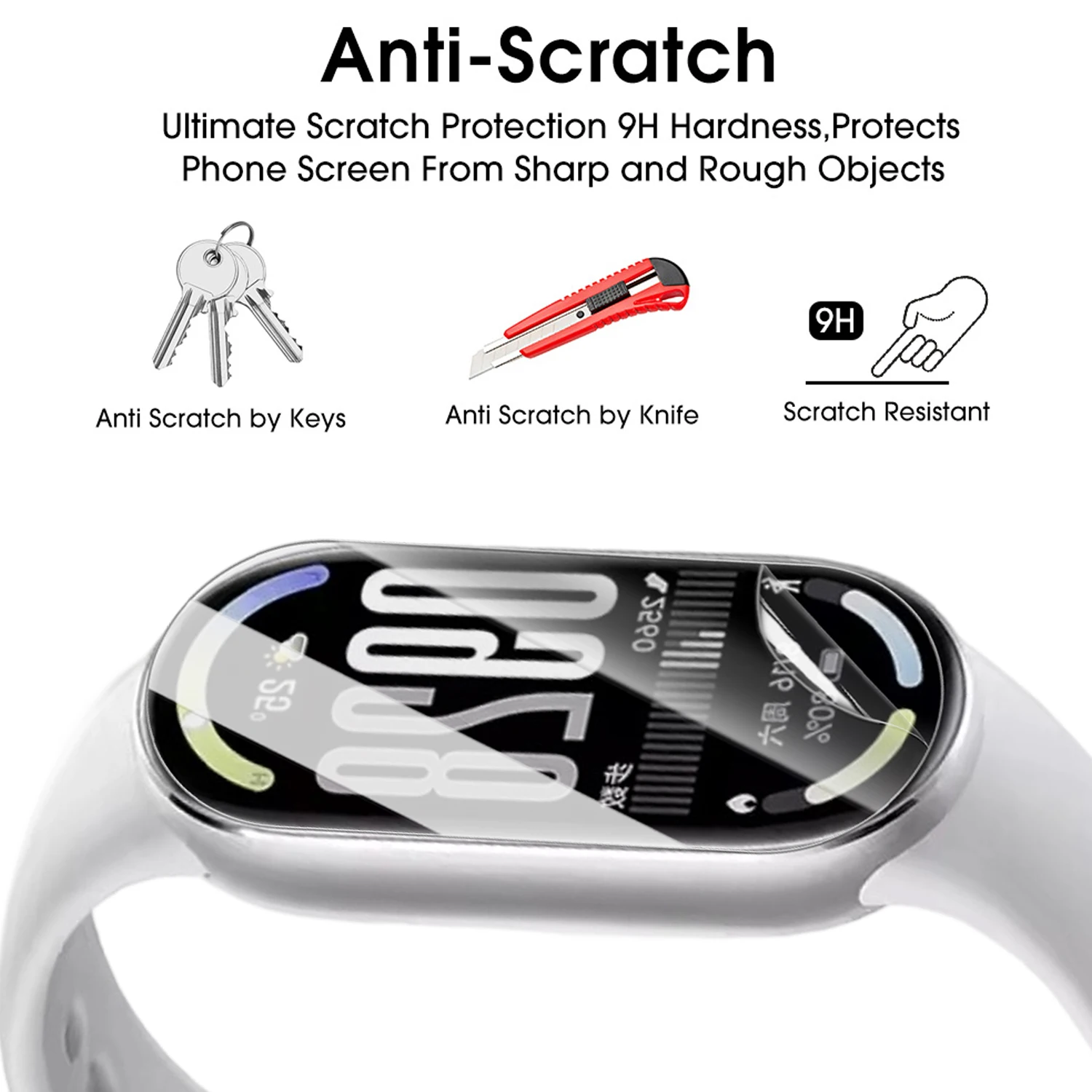 5-10 Stück Hydrogel-Folie für Xiaomi Mi Band 10 9 Displayschutzfolie Weiche Schutzfolien für Miband10 Miband9 Smart Band Zubehör – Detail 6