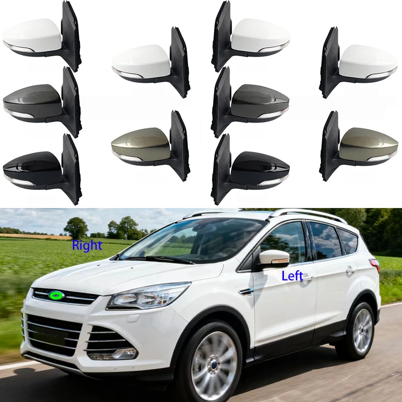 For FORD KUGA EU-only 2013-2019 10-pin Car Side Mirror Heat the folded blind spot rearview mirror assembly