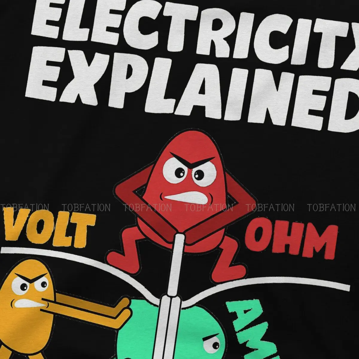 Funny Electrician Design Explains Electrical Engineering Electricity Tshirt Top Cotton Oversized O-Neck Men\'s Casual Men Tshirt