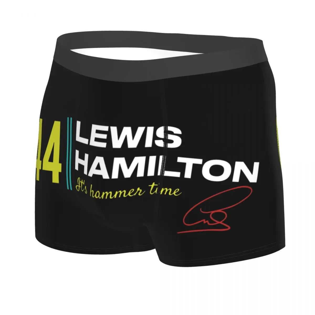 Custom Fashion The Lewis Legacy Motorsport Boxers Shorts Panties Men's Underpants Stretch 44 Number Car Racing Briefs Underwear