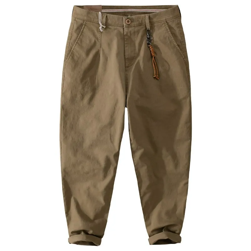 

Loose Men's Workwear Pants Casual Straight Leg Trousers Faionable Versatile Spring Autumn Ameikaji Wide Leg Pants