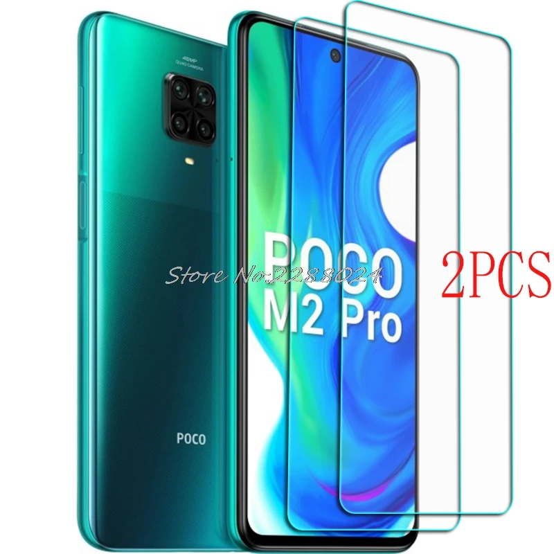 2PCS Xiaomi Poco M2 Pro Tempered Glass Protective FOR Xiaomi Poco M2Pro 6.67