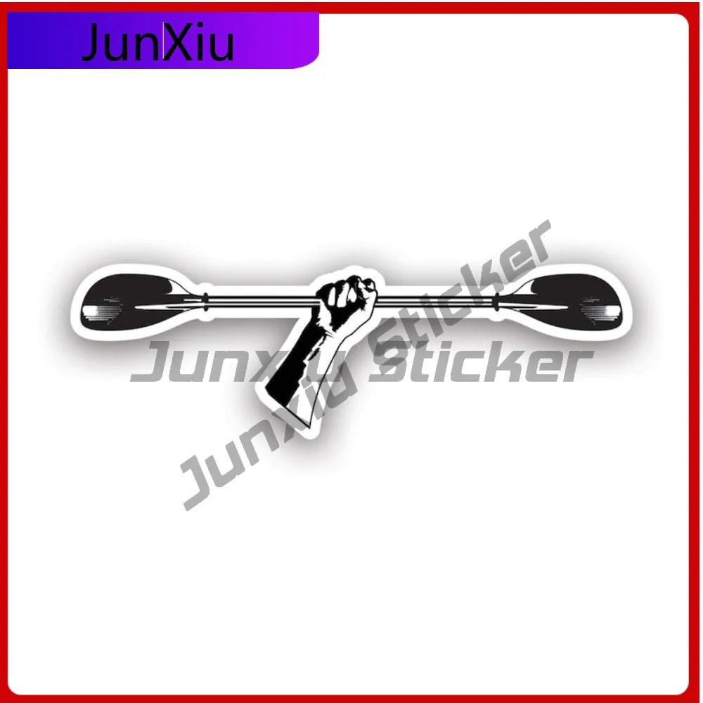 

Fist With Paddle Waterproof Fade Resistant Cool For Car Body Truck Car Window Easy Apply Easy To Remove Decal Sun Resistant