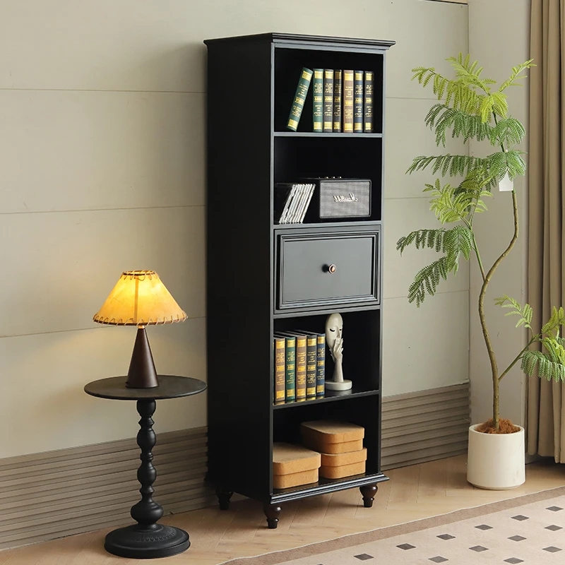

Solid wood American TV cabinet High wine Locker Simple display Glass Side Decorative