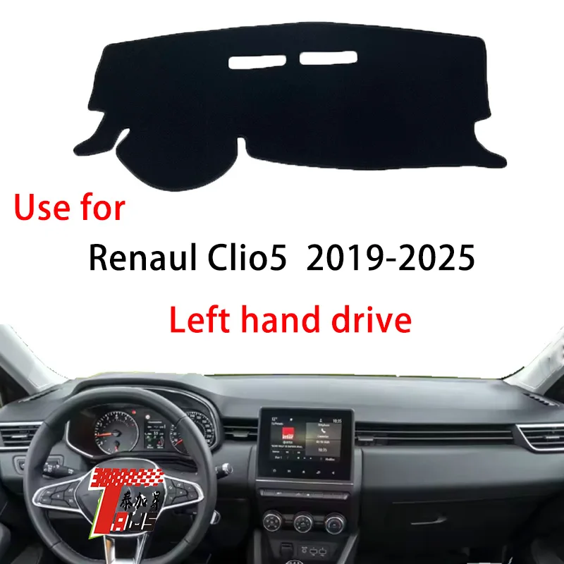 Anti-glare Two materials Available Black Red Blue Three Color Choices Car Dashboard Cover For Renaul Clio5 2019-2025 L/R