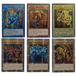 Yu-Gi-Oh Flash Card Egyptian God Zoku muslimate Holactie The Creator of Light Action Toy Figures collezione di giochi Anime