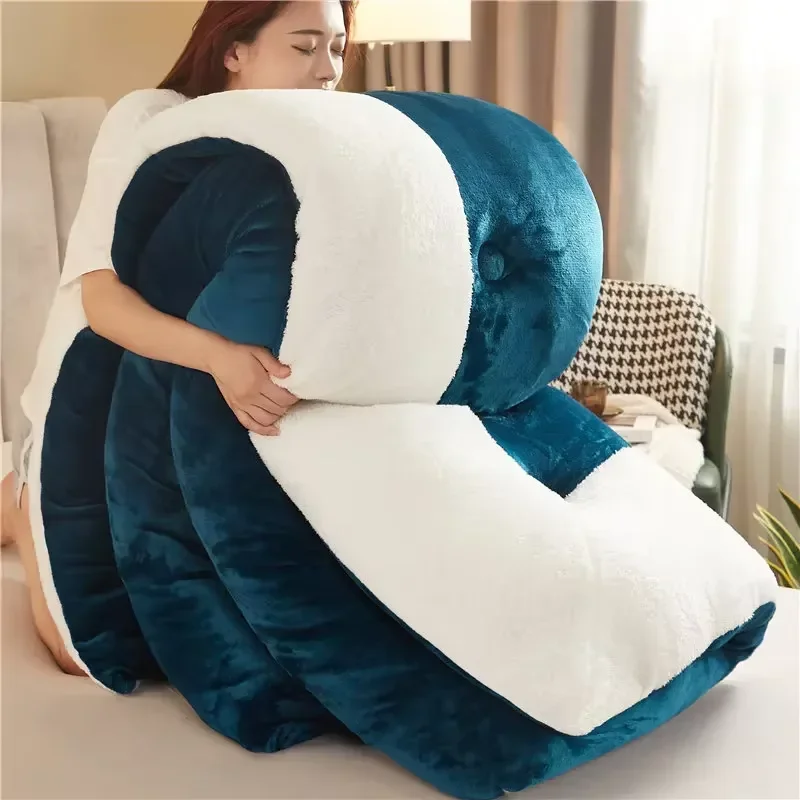 

Double-sided milk velvet quilt winter thickened super warm 5kg lamb velvet quilt spring autumn comforter single double quilt