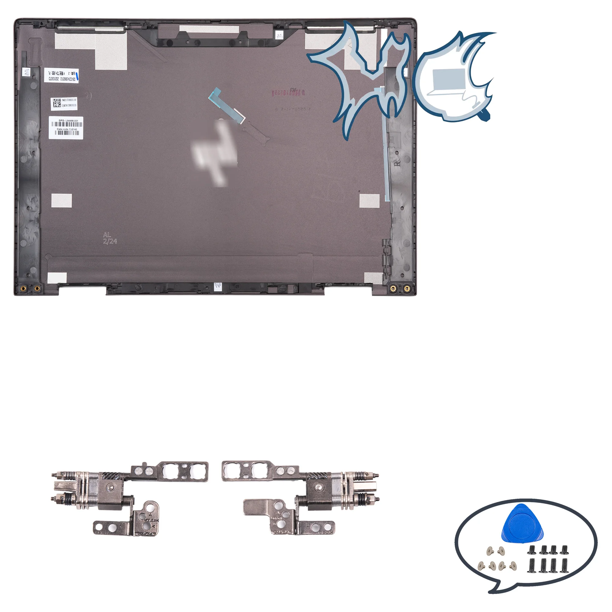 Imagem -06 - Laptop Original Cobre para Envy X360 13-ay Tpn-c147 Lcd Tampa Traseira Tampa Superior Case Substituir Marrom 13.3 Novo