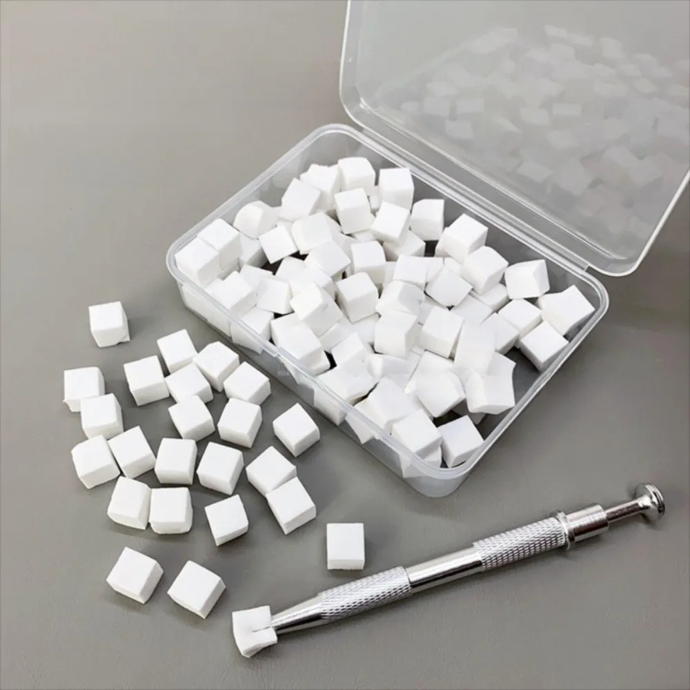 200Pcs Färbung Stanzen Gradienten Nagel Schwamm Set Weichen Platz DIY Maniküre Make-Up Schwamm Nagel Pflege Hohe Rebound