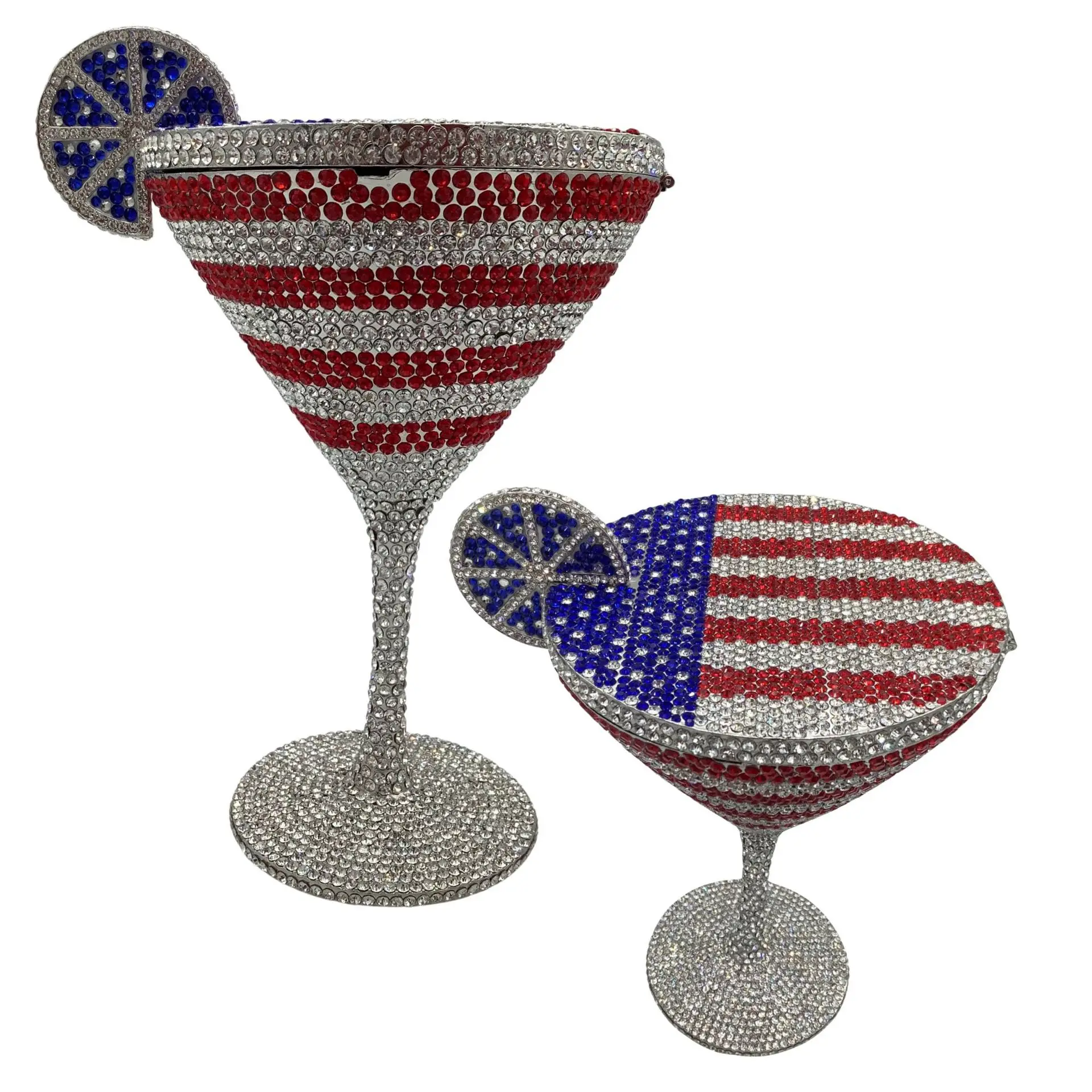 Jewels Martini Handtasche Diamant-Abendtaschen Kristall-Braut-Handtasche Dinner-Clutches Schmucktaschen Strass-Party-Clutch-Taschen – Detail 25