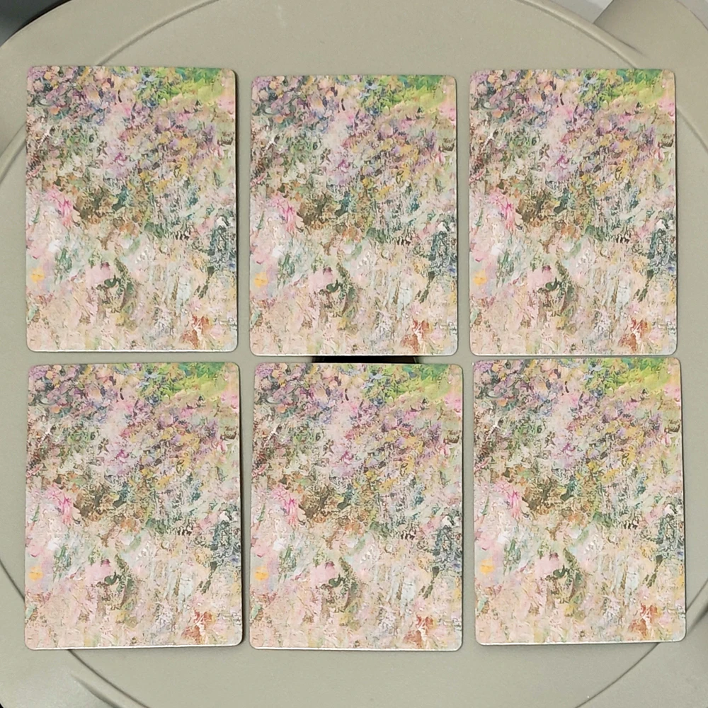 Jeu de cartes d'oracle Lenormand 9x6cm imprimé sur carton gaufré double face, 38 cartes de style peinture à l'huile avec cartes supplémentaires Homme/Femme