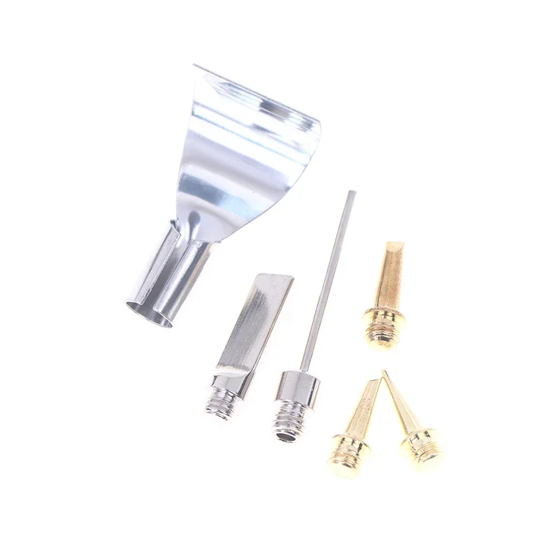 5/6 Buah Kit Nosel Ujung Tembaga Pengganti untuk Hs-1115K / Mt-100 Alat Las Tanpa Kabel Besi Solder Gas Butana Api Berbuih