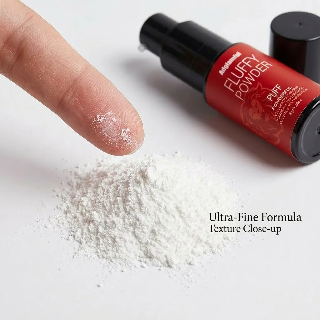 Adglamful 8g Fluffy Hair Volumizing Powder Press Pump, Mattifying Hair Styling Dust Oil Control Increase Volume Travel Size