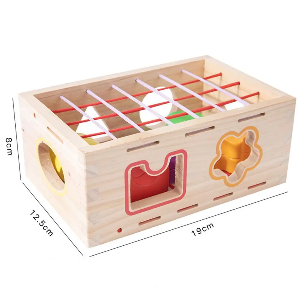 1 Set Bouwstenen Creatieve Kleurrijke Houten Vorm Erkenning Assembleren Speelgoed Voor Kinderen