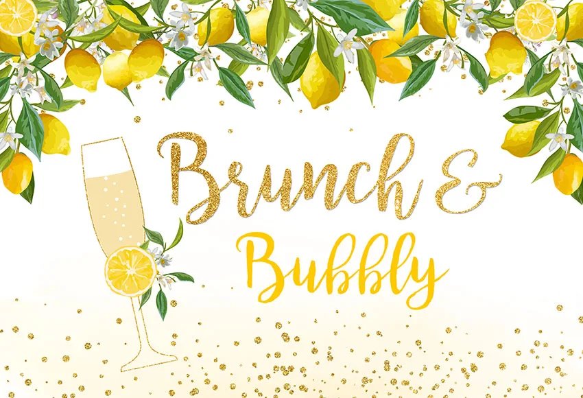 الليمون حفلة الخطوبة خلفية لاستحمام الزفاف وجدت لها الضغط الرئيسي الزفاف ديكور التصوير خلفية صور استوديو