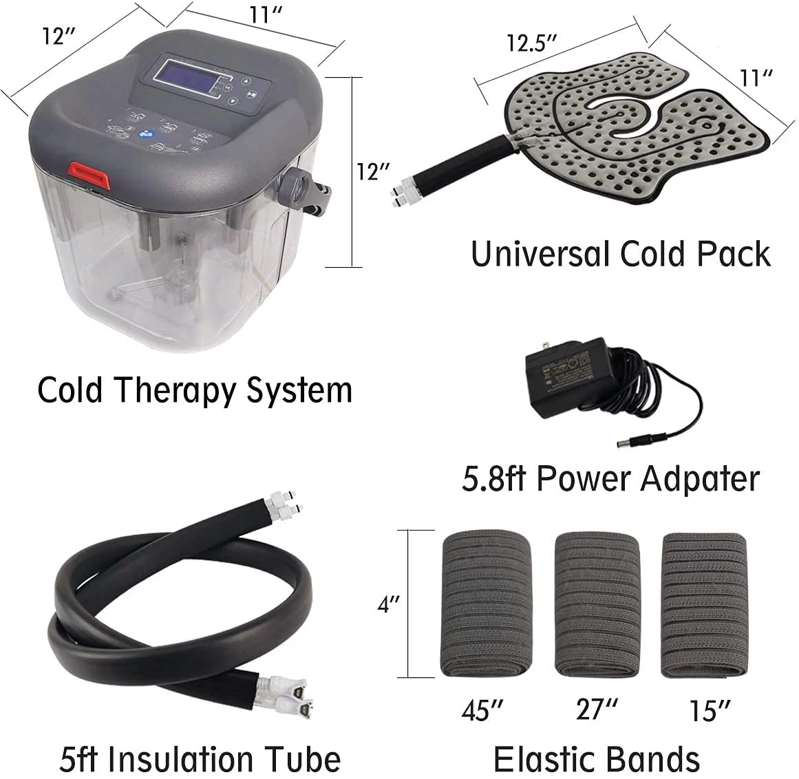 Circulating Cold Water Therapy Ice Machine Circulation Therapy System for Knee Elbow Shoulder Back Pain Swelling Sprains Injury