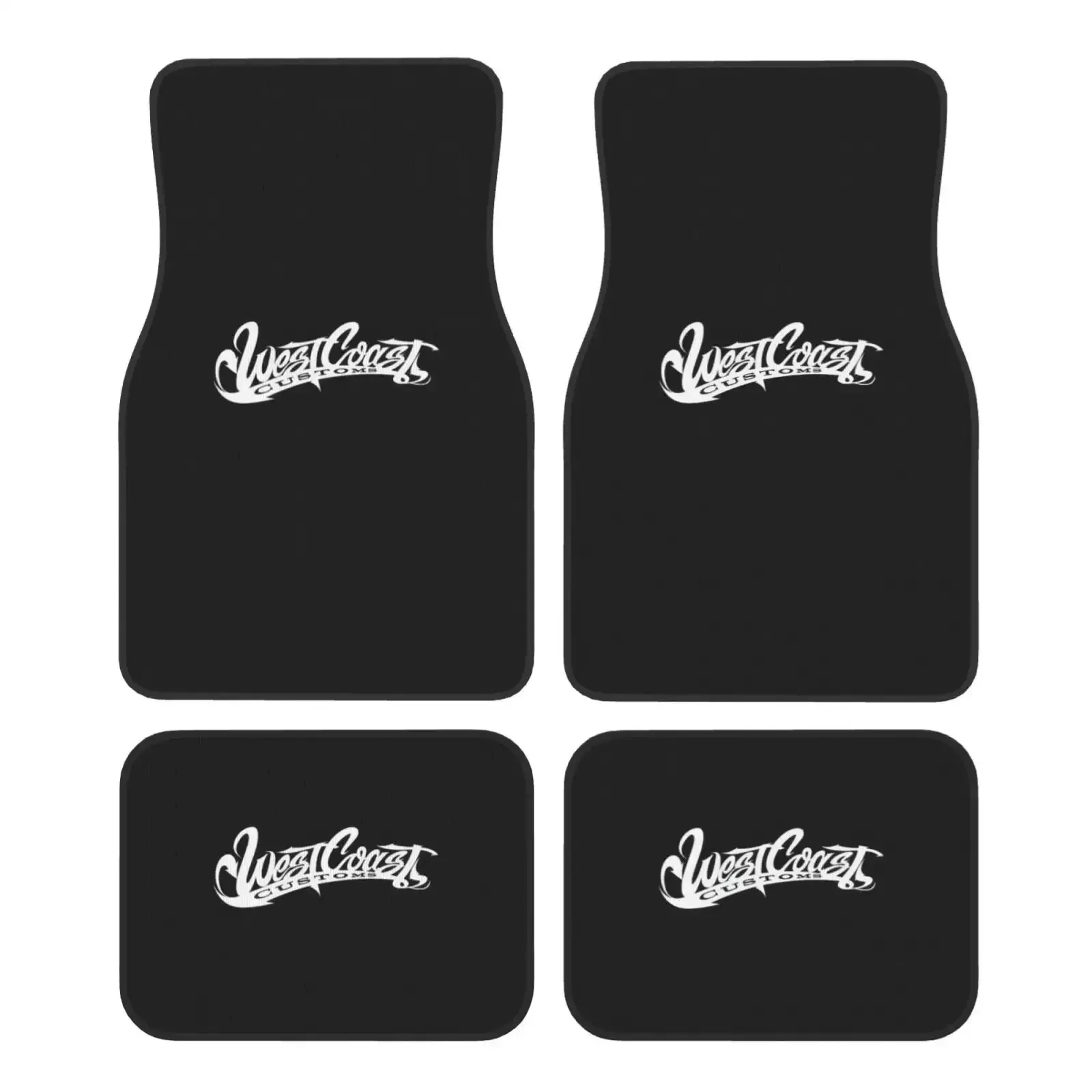 Stylish English Print Car Mats | High-Density Polyester, All-Weather Use, Fit For Trucks & SUVs, Durable & Easy-Clean Design, Un