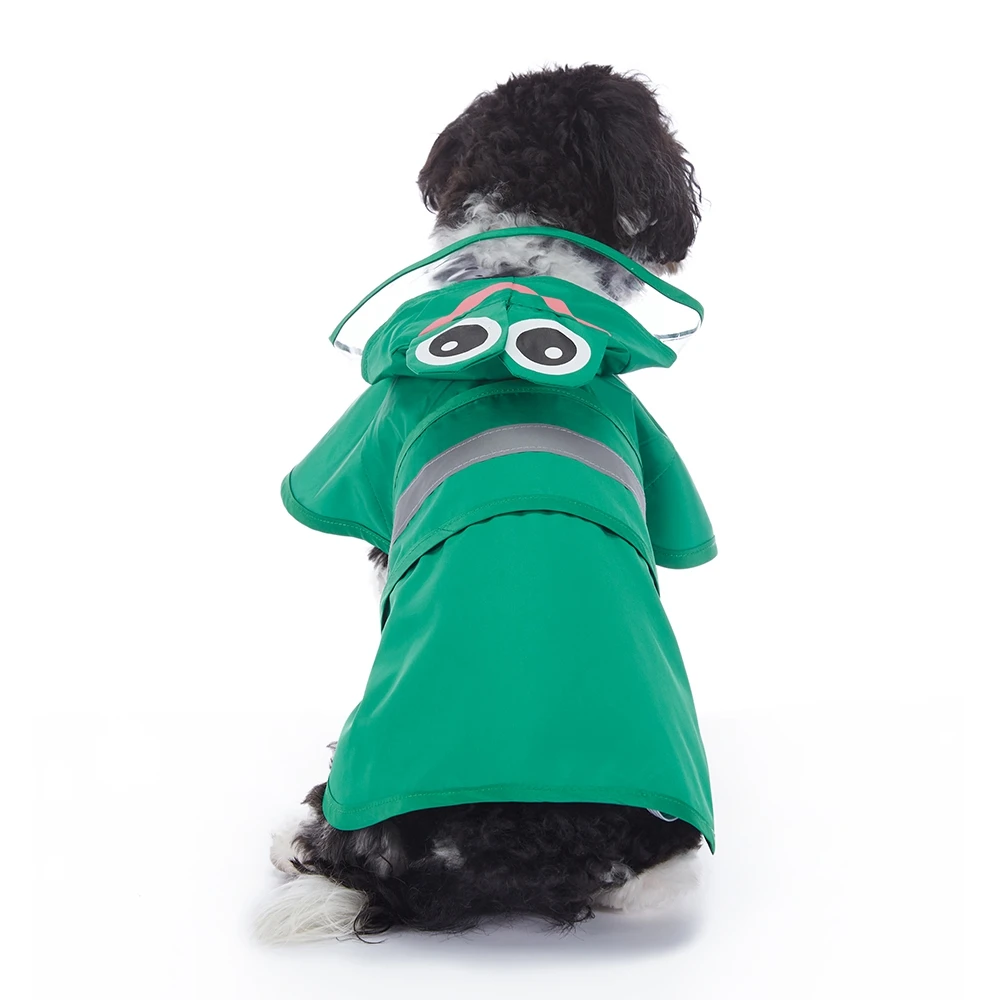 Pet Dog Duck Shark Frogs Shape Reflective Pet Raincoat Outdoor Waterproof Dog Raincoat Puppy Cat Rainy Day Pullover Coat Clothes