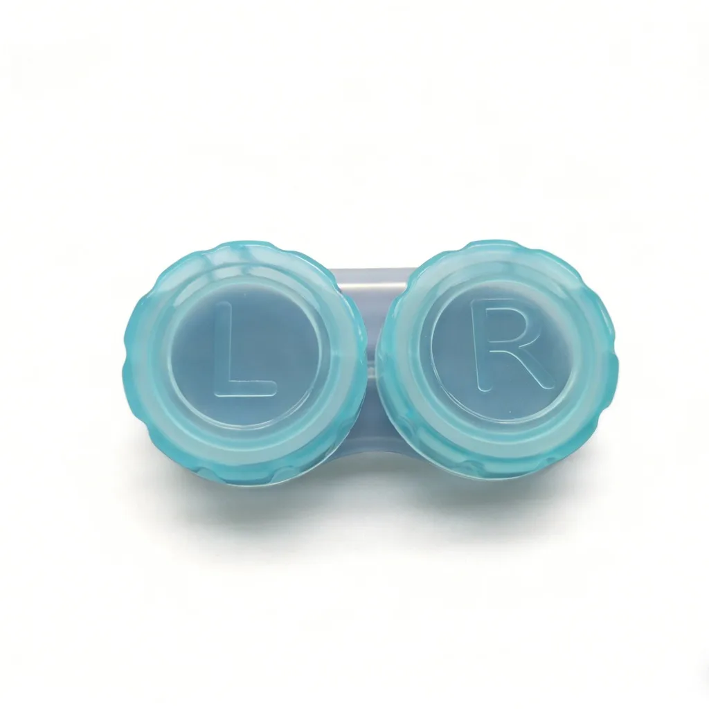 Pp Plastic Lens Container Convenient Colored Contact Storage Candy Color Lens Holder Lightweight Contact Lens Case For School - Detail 1