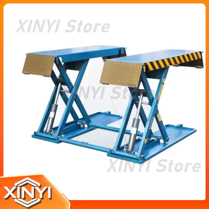 Ultra-thin Small Scissor Car Lift No Pit Required for Auto Maintenance Repair Service Workshop Equipment