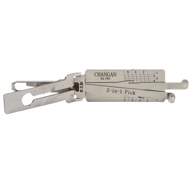 LISHI CHANGAN 2-in-1 Lock Pick and Decoder Compatible for Changan Model Vehicles Vertical Milling Two-track