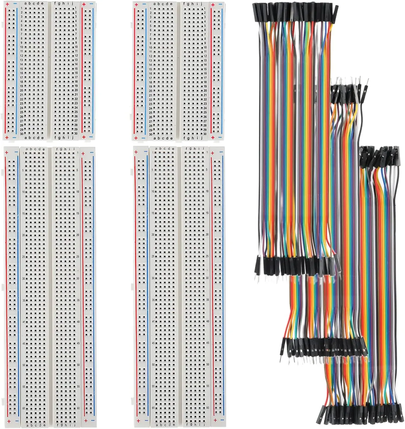 Breadboard and Jumper Wires Kit Include 830 Tie Points Breadboard 400 Tie Points Breadboard Jumper Wire