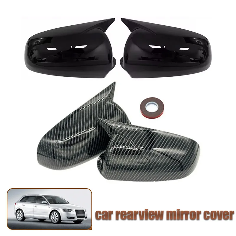 

For 01-08 Audi A3 A4 A6 reverse mirror shell cow horn rearview mirror cover pasting car exterior