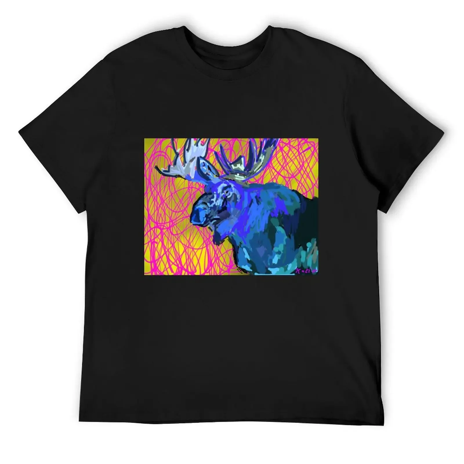 

Moose T-Shirt blacks tops Men's clothing