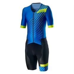 2020 ZOOTEKOI Triathlo Skinsuit Cycling Sets Trisuit Short Sleeve MTB Maillot Ciclismo Clothing bike Jersey ropa ciclismo hombre