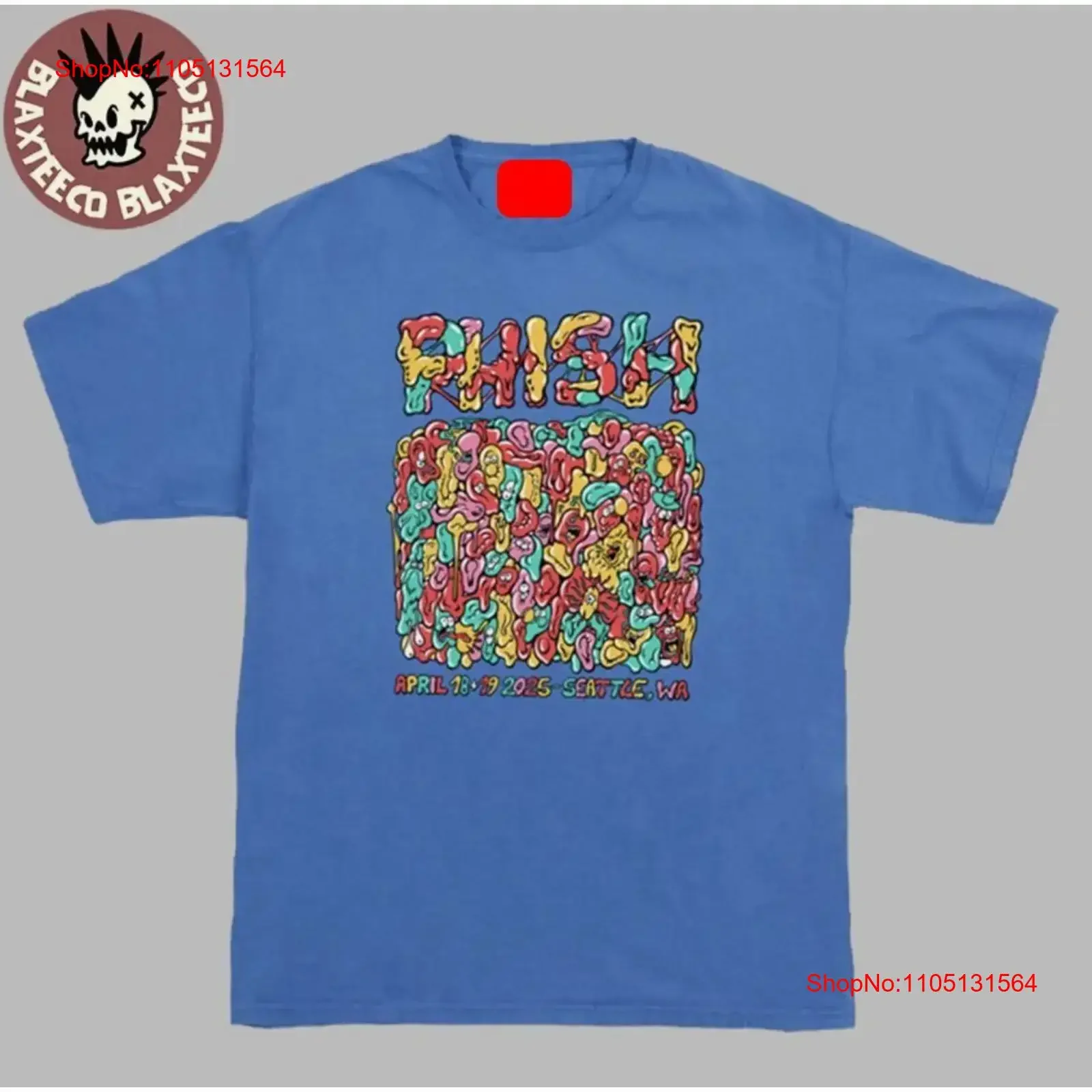 فيش سياتل واشنطن 2025 في 18 أبريل 19 جولة الربيع تي شيرت خمر غسلها الشارع الشهير للجنسين لينة مصمم الملابس #1