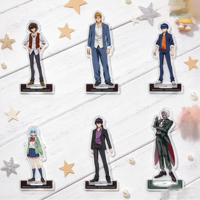 15CM New Ace Attorney Anime Acrylic Figure Stand Model Plate Keychain Toys Room Decorat Phoenix Wright/Apollo Justice/Mia Fey