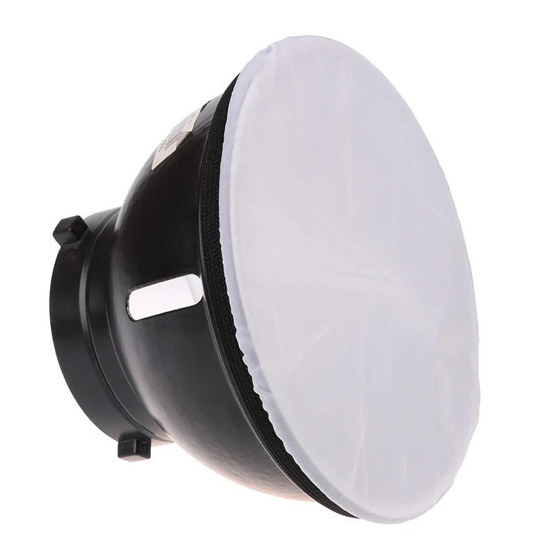 Tela difusora de luz de fotografía, Reflector estroboscópico de estudio estándar de 18CM