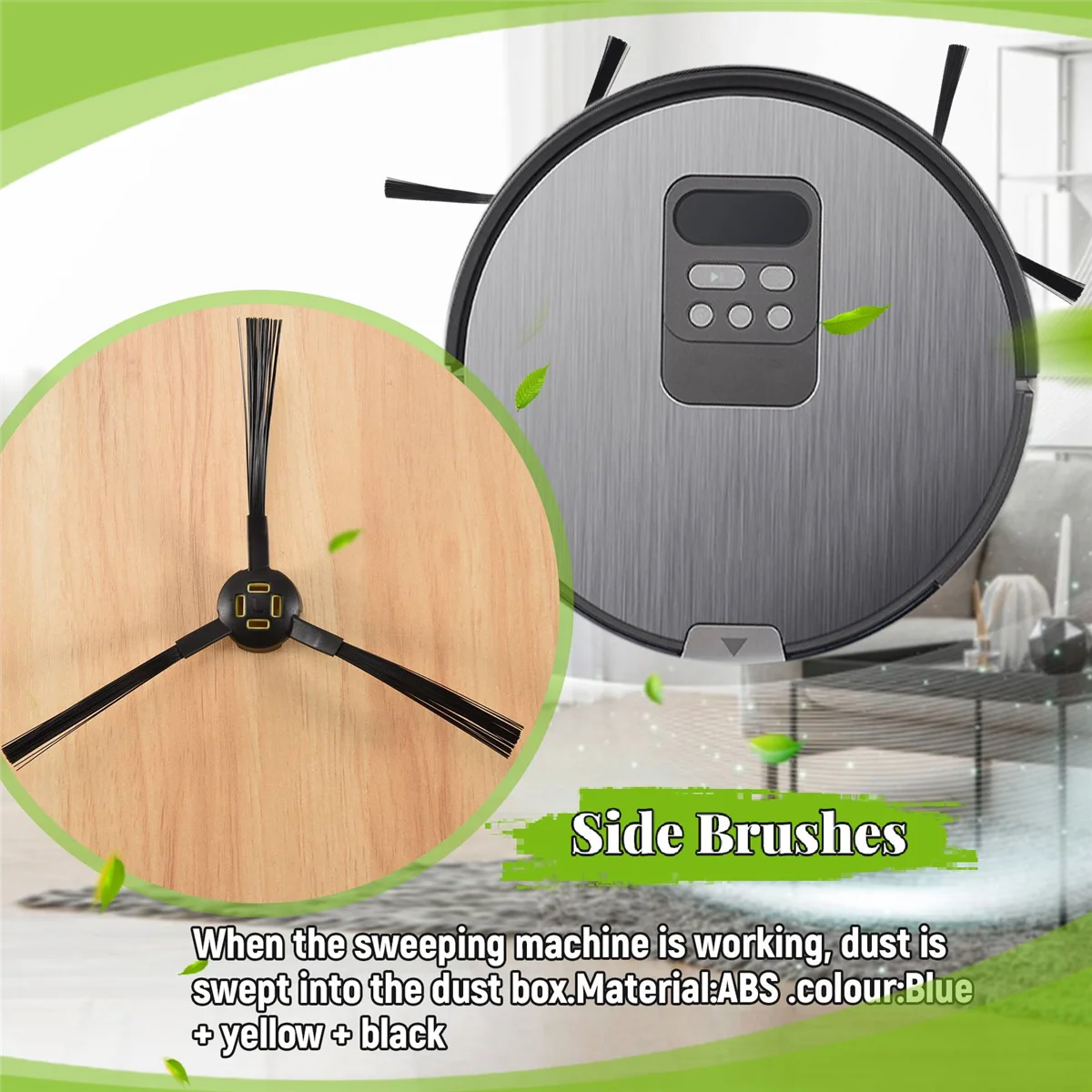 4 шт. боковые щетки для замены пылесоса Ilife Ilife X750 V8S V80 V8