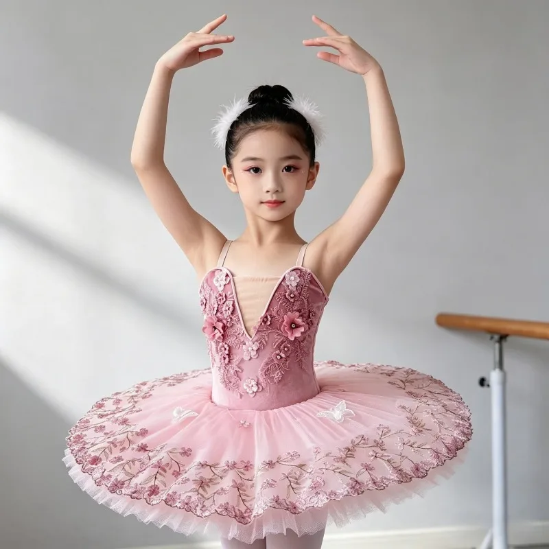 

Балетная одежда для девочек: сценический костюм, балетное платье-пачка, детские платья для выступлений балерины, модный наряд
