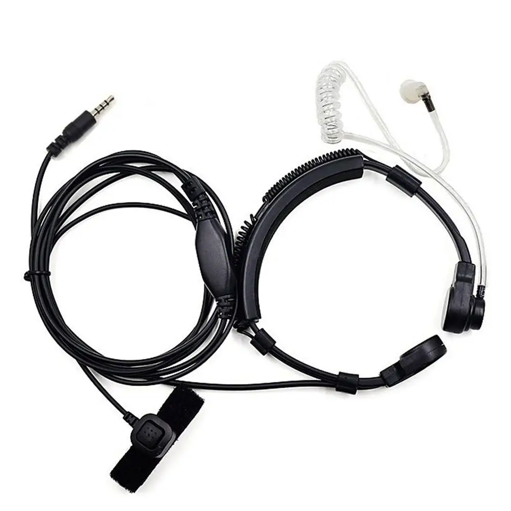 

3.5mm Throat Air Duct Earphones Secrecy Headset Special Use Compatible Noise Cancellation Clear Sound Metal Plug Smart