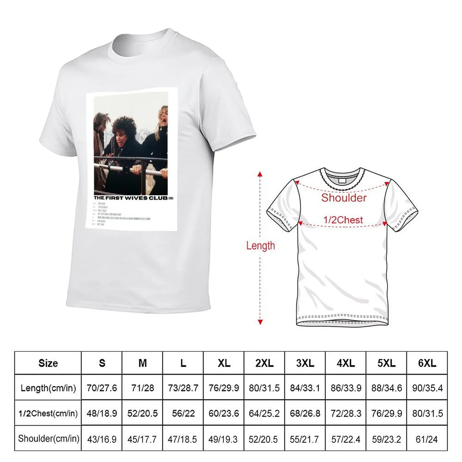THE FIRST WIVES CLUB ALTERNATE POSTER (4) T-Shirt vintage anime shirt blue archive Men's t shirts