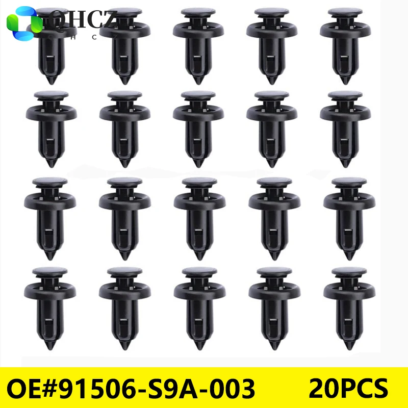 20PCS  Accord Civic CR-V Odyssey MDX RDX Bumper Fender Grille Splash Shield Clips OE#91506-S9A-003 Acura Replacement Part