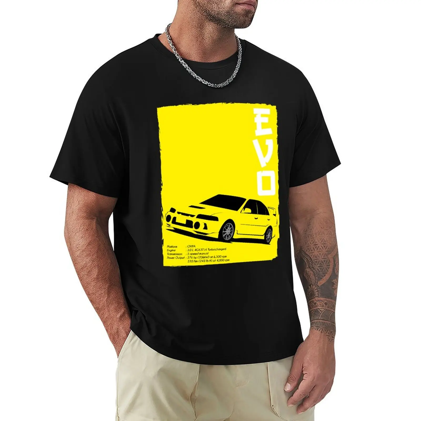 Retro Lancer Evolution Iv T-Shirt Plus Size Basic Short Sleeve Top