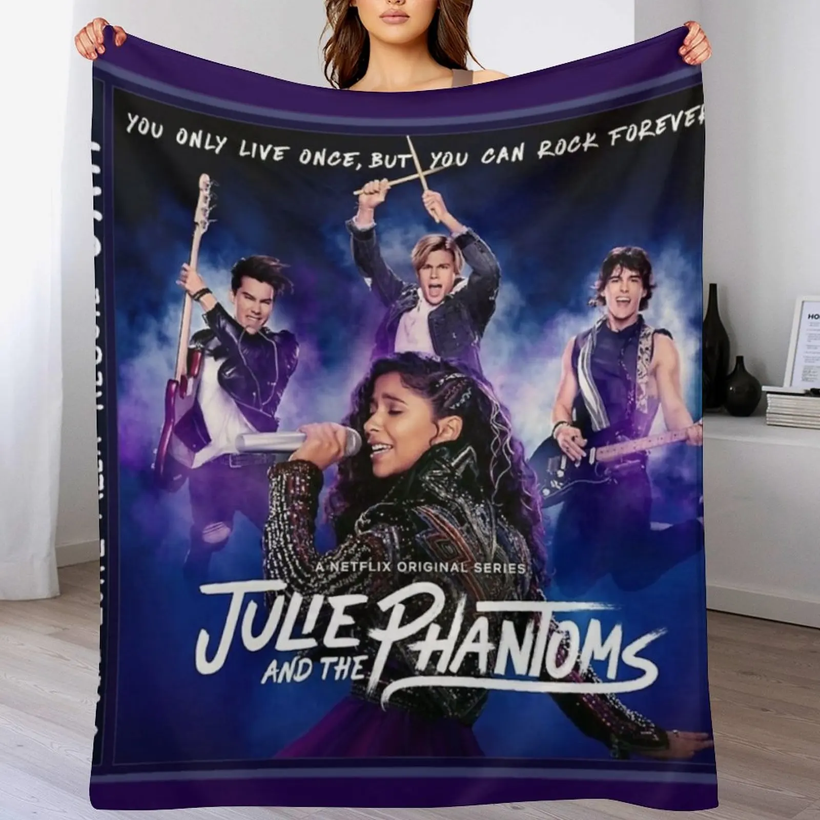 

Julie and the Phantoms CD Throw Blanket Giant Sofa Flannel warm winter Luxury Throw Blankets